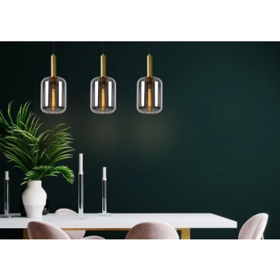 lafabryka.pl Lampa wisząca 3L smoke grey JOANET 45494/03/65 Lucide